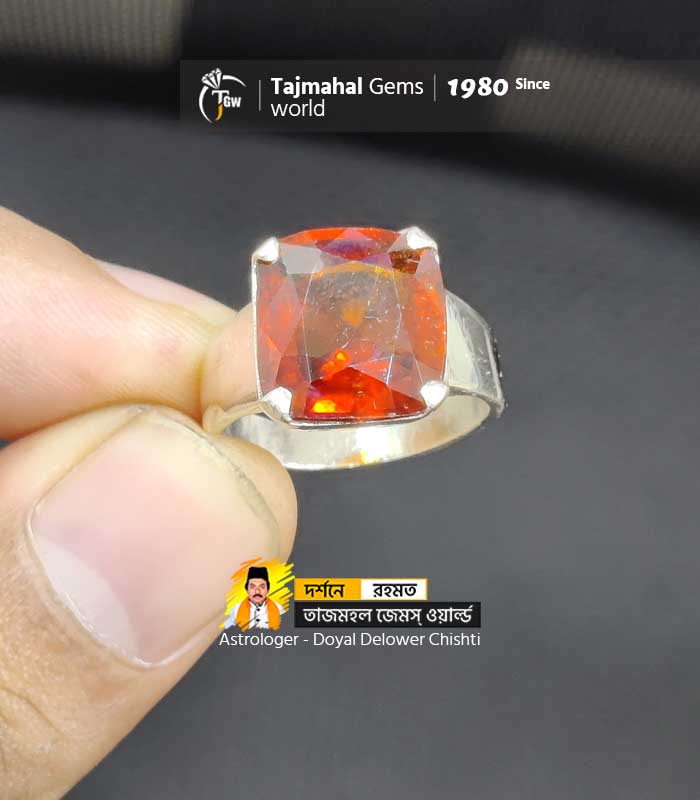 Srilanka Garnet Stone Ring - 12 Carat For Man (www.tajmahalgemsworld.com)