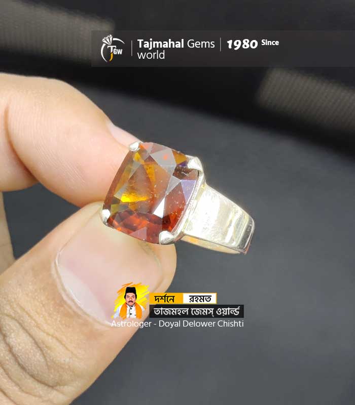 Srilanka Garnet Stone Ring - 12 Carat For Man (www.tajmahalgemsworld.com)