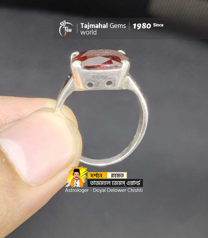 Srilanka Garnet Stone Ring - 12 Carat For Man (www.tajmahalgemsworld.com)