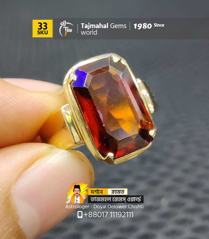 ceylon hessonite garnet 13.47ct www.tajmahalgemsworld.com