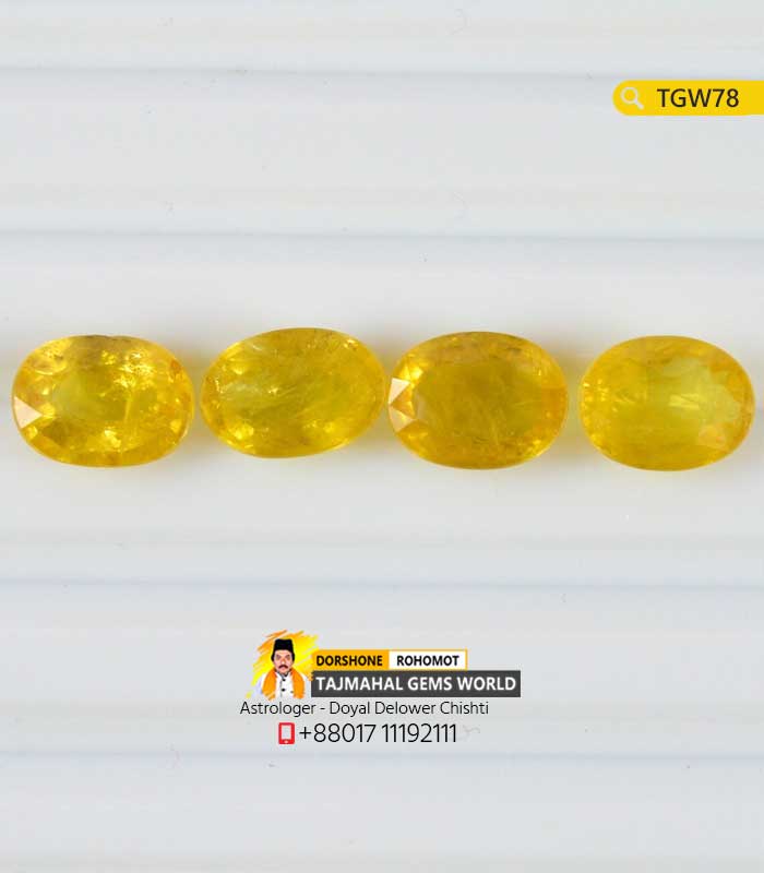 Yellow Sapphire Pukhraj Stones Price Per Carat 2500tk in Bangladesh https://tajmahalgemsworld.com/