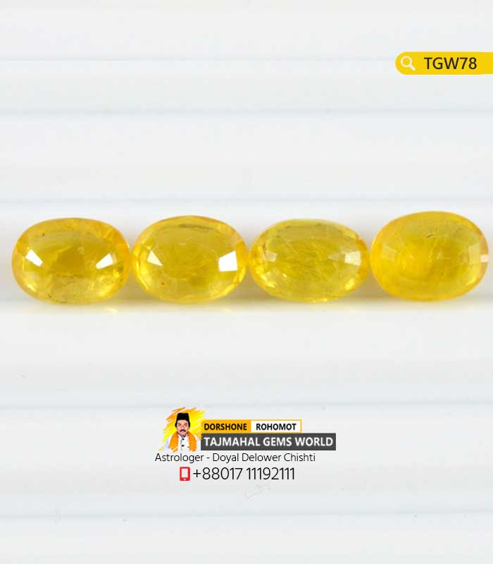Yellow Sapphire Pukhraj Stones Price Per Carat 2500tk in Bangladesh https://tajmahalgemsworld.com/