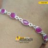 Red Ruby Gemstones Silver Bracelet Price 60,000 TK in Bangladesh https://www.tajmahalgemsworld.com/