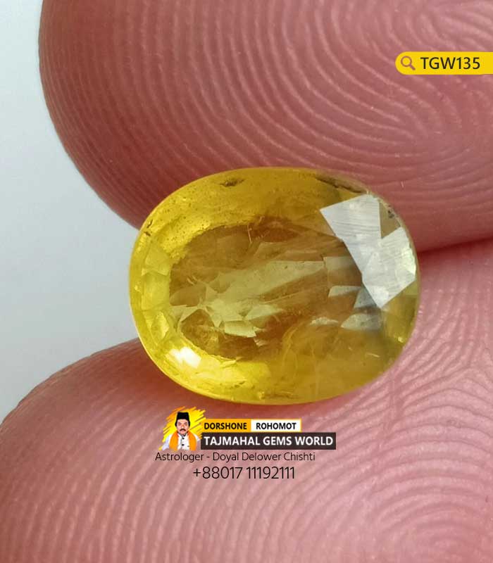 Yellow Sapphire - Pukhraj Gemstone Price 38,000 TK in Bangladesh https://www.tajmahalgemsworld.com/