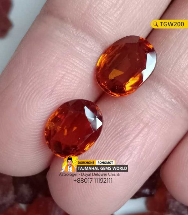 Hessonite Garnet loose Gemstone Price 18,000 TK in Bangladesh https://www.tajmahalgemsworld.com/