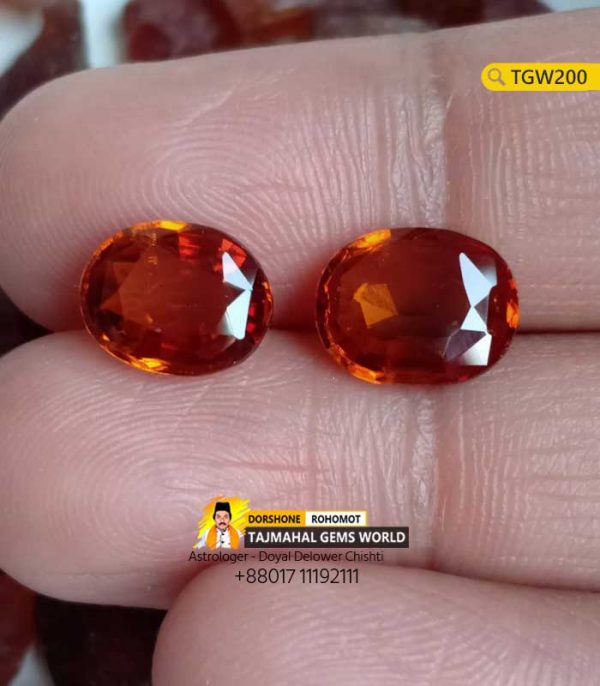 Hessonite Garnet loose Gemstone Price 18,000 TK in Bangladesh https://www.tajmahalgemsworld.com/