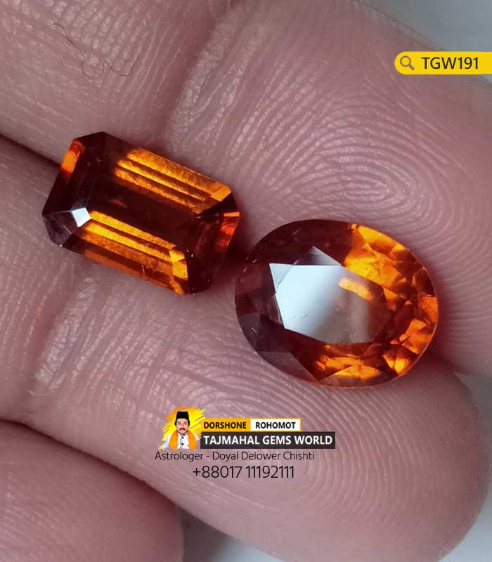 Srilanka Hessonite Gemstone Price Per Carat 2000 TK in Bangladesh Tajmahal Gems World