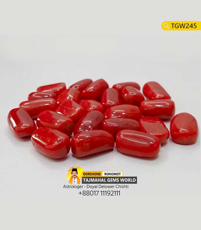 Natural Italian Red Coral Stone Price Per Ratti 1500 TK in Bangladesh https://www.tajmahalgemsworld.com/