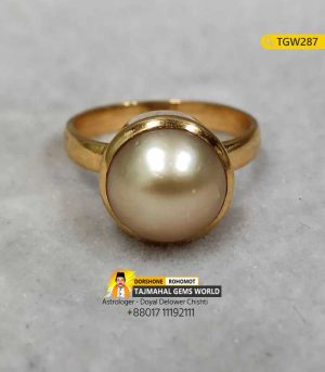 Golden Mukta Pathor Ring https://www.tajmahalgemsworld.com/