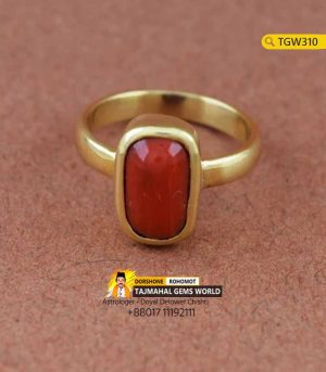 Italian Rakto Probal Ring (Moonga) Stone Ring Price https://www.tajmahalgemsworld.com/