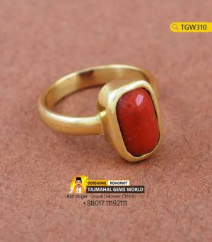 Italian Rakto Probal Ring (Moonga) Stone Ring Price https://www.tajmahalgemsworld.com/