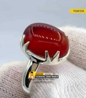 Yemeni Red Agate Price Batu Agate Lal Akik Silver Ring Price Per Carat in BD https://www.tajmahalgemsworld.com/