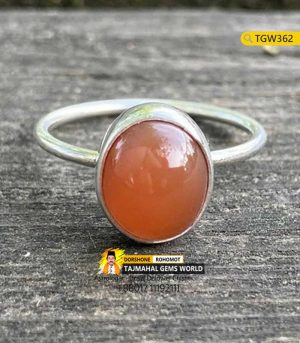 Yemeni Red Agate Stone Red Batu Akik Gemstone Silver Ring Price Per Carat in BD https://www.tajmahalgemsworld.com/