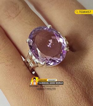 Amethyst Birthstone Silver Ring Price https://www.tajmahalgemsworld.com/