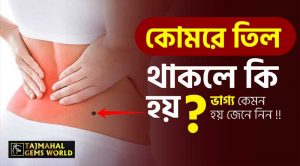 কোমরে তিল থাকলে কি হয়? তিনি খুবই রোম্যান্টিক প্রকৃতির হন। tajmahalgemsworld.com