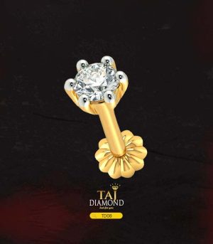 One Stone Diamond Nakful (Diamond Nose Pin One Stone - 6cn)