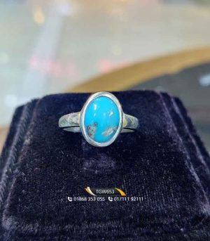 Natural Feroza Silver Ring Tajmahal Gems World www.tajmahalgemsworld.com