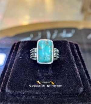 Natural Irani Turquoise Ring Tajmahal Gems World. www.tajmahalgemsworld.com